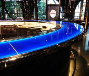 mirror finish bar trim